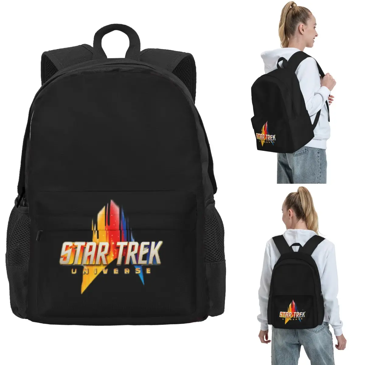 

Star Treks Science Fiction TV Series Backpack Hot Sale Daypack Large Capacity Boys Girls BookBag School Bag for Men Women