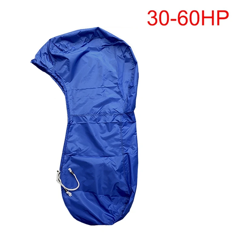 420D Boat Full Outboard Engine Cover Protection Blue For Motor Waterproof Sunshade Dust-Proof