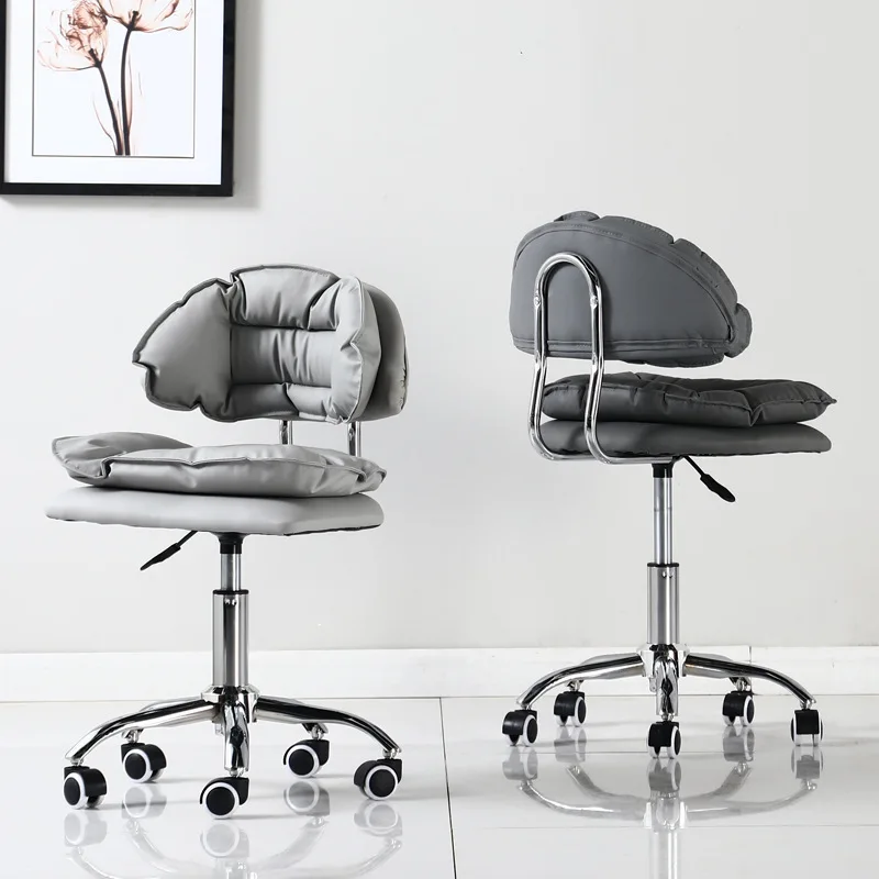 Esthetician Stool Backrest Barber Chair Reception Desks Barber Chair Ergonomic Cadeiras Salon Equipment for Hair Stylist AA