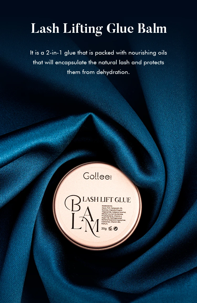 Gollee Wimpernlifting-Set Augenbrauen-Laminierung Wimpernzange Wimpern-Perm-Set Schnelle Fixierung Bunte Wimpern Lifting-Kleber Balsam Mehr Haftkraft – Detail 10