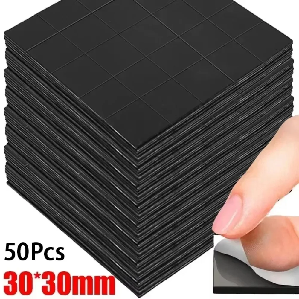 50/100 Pezzi Foglio Magnetico Autoadesivo Quadrato Con Adesivi Magnetici Con Supporto Adesivo Magneti Flessibili Per Frigorifero