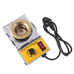 Small Size Temperature Regulating Soldering Furnace Dip Soldering Pot 220V 100-550°C Tin Melting Furnace Welding Tool Accessory