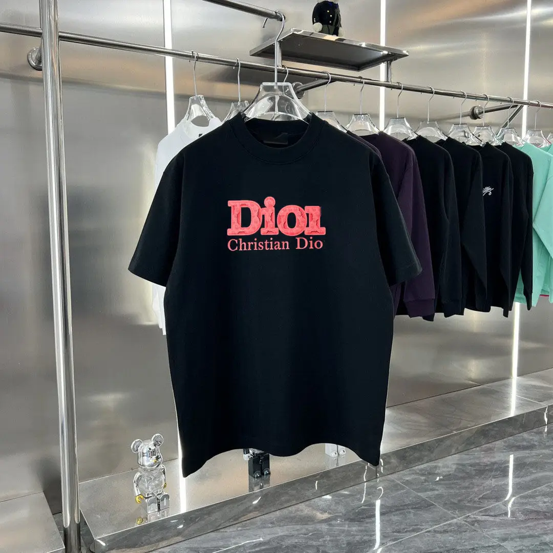 

Fashion Luxury Brand T-shirt High Quality Pure Cotton Casual Sports T-shirt Men's Top Women's Top Loose Large Size Top T-shirt