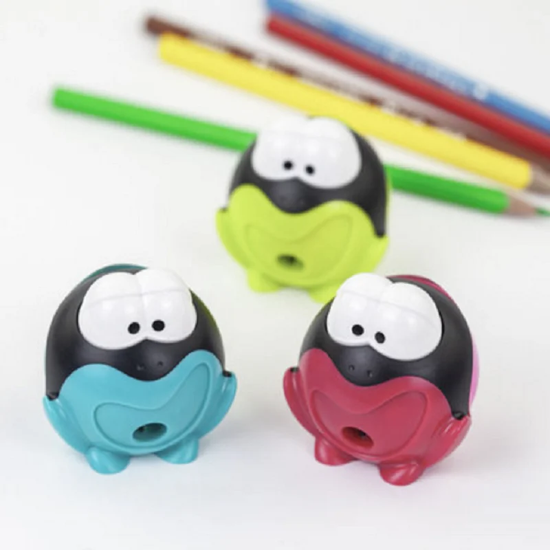 1pcs Little Frog Smart Pencil Sharpener Smart Tip Pencil Sharpener Cute Creative Cartoon Pen Sharpener