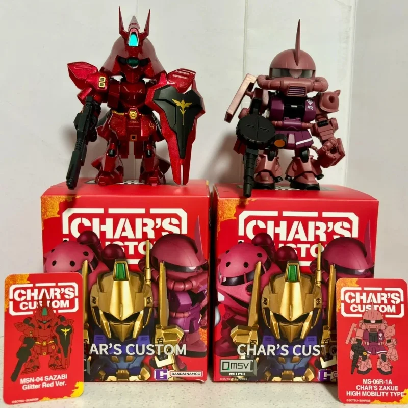 

Аутентичная Bandai Qmsvmini Gundam Xia Ya Sha Zhabi Series Gundam слепая коробка модель окружающего маятника Коллекционная фигурка игрушка в подарок