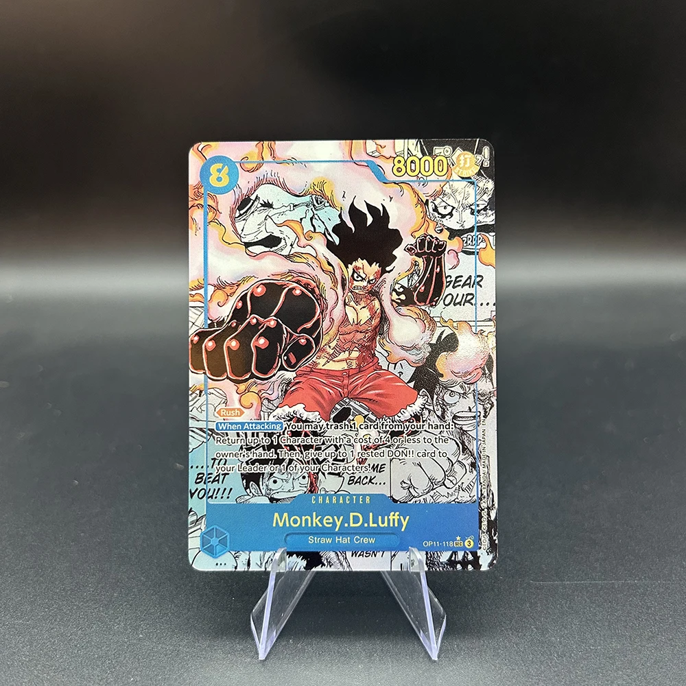 

Anime Opcg Proxy Tcg Collectible Cards Monkey.d.luffy Manga Alternate Art Wanted Soccer Sp Holo Foil Collectible Cards Holiday