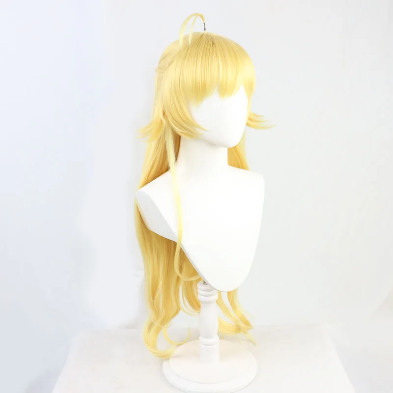 Virtual YouTube Vtuber Kakumaki Wataame Cosplay Wig Halloween Carnival Party Props Synthetic Hair Heat Resistant Fiber + Wig Cap