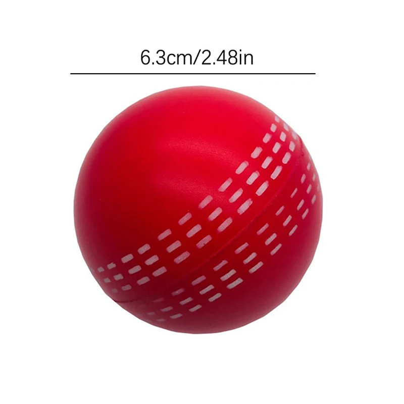 6.3CM Bounce Durable Playing Training Practice Attractive Traditional Seams All Age Players Cricket Ball Funny Soft PU