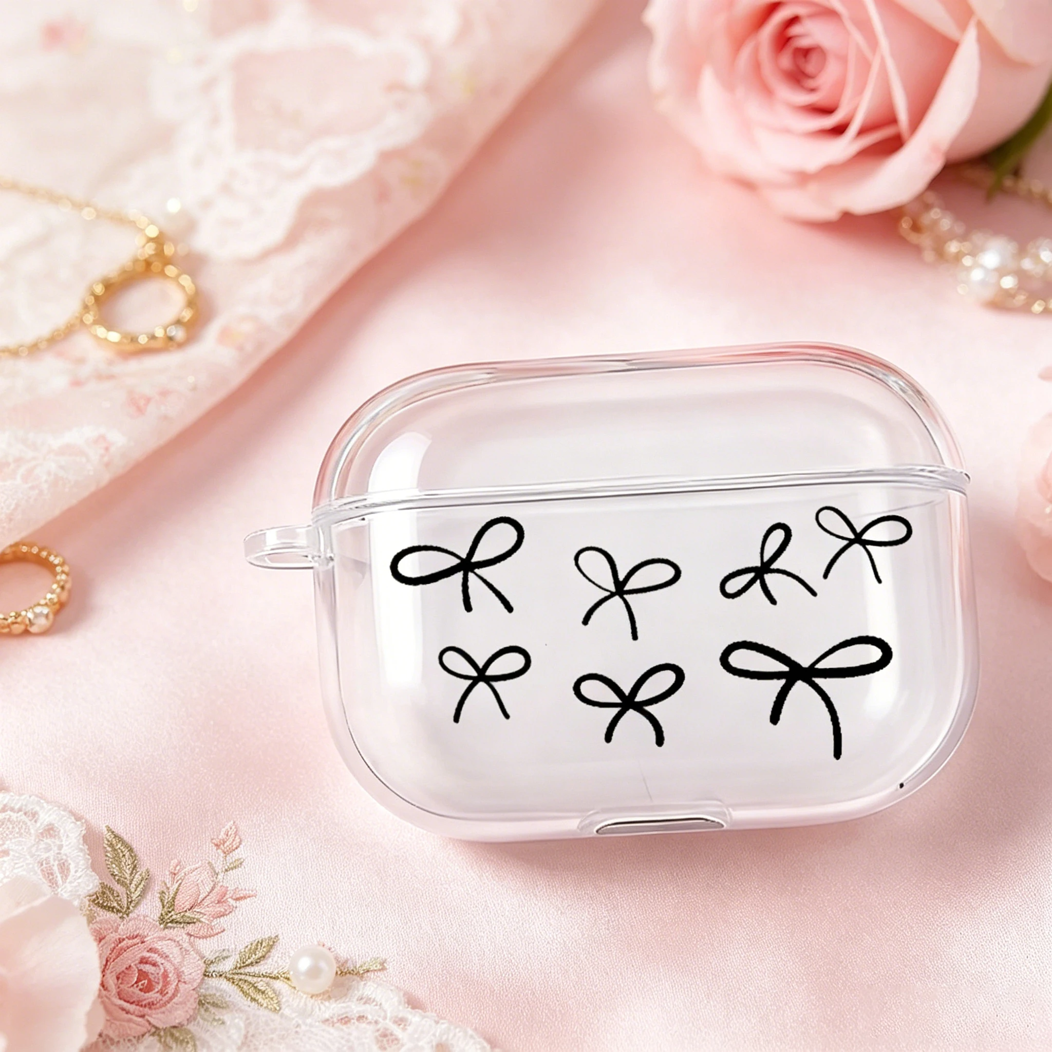 Funny Cartoon Ins Earphone Case for Apple AirPods pro 2/3/4 Transparent Protective Cover Cute Fundas Shell for AirPods Pro3