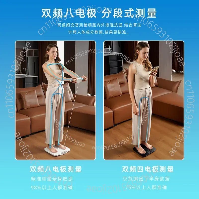 8-Electrode Body Fat Scale, Professional Body Composition Scale, Smart and Accurate Electronic Scale, Gym Measuring Device