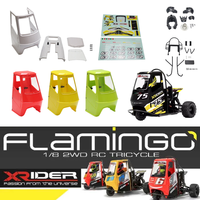 X-Rider flamingos 1/8 Body Shell Roll cage Driver Sticker For X-Rider flamingos FG8043 FG8023 FG8044 FG8027 Body Parts