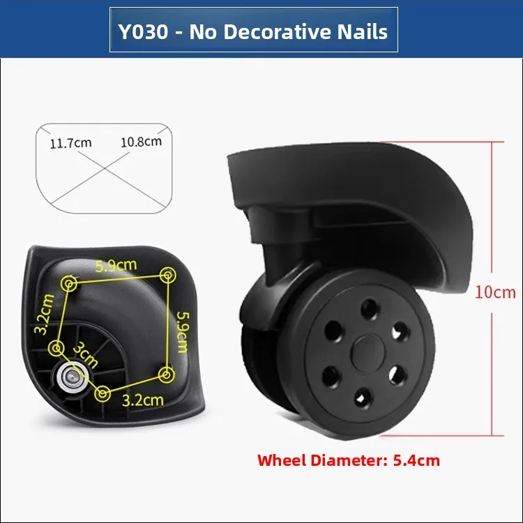 Hongri A79 Luggage Suitcase Travel Bag with Universal Wheels YJ820 Wheels HK W94 Small 706 Multi-directional Wheels Bag