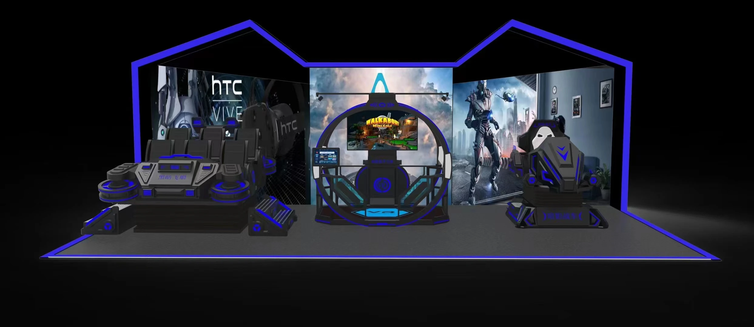Hot Sale 3 Screen Driving Car Virtual Reality Vr Racing Game Simulator Machine