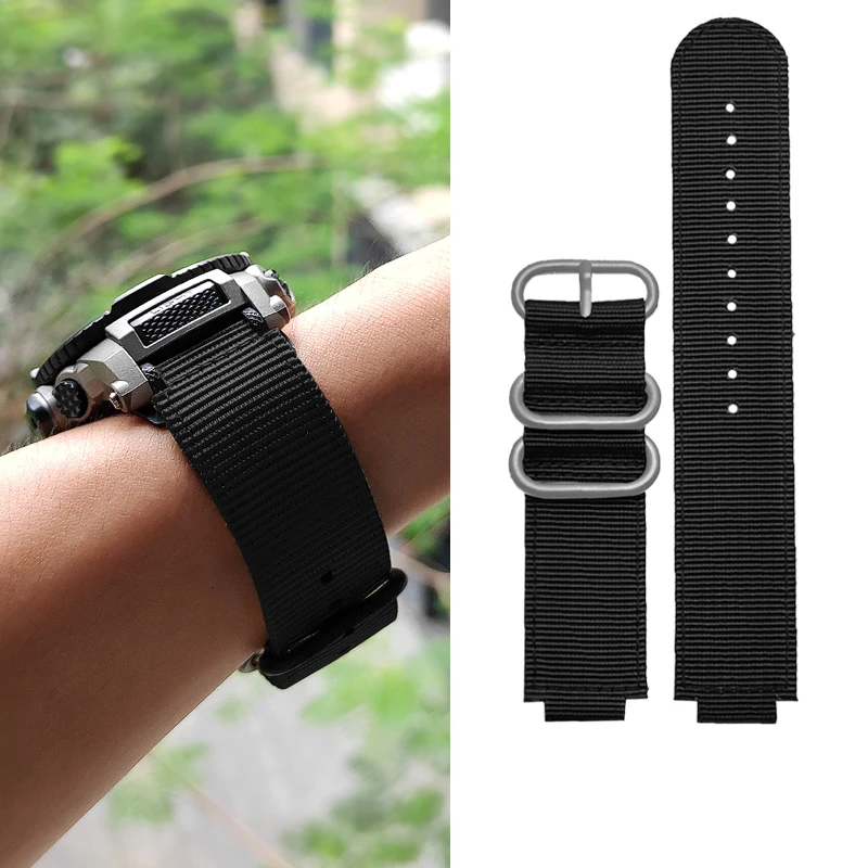 For G-SHOCK Casio GA-110 GA100 GBA-800 GA-800 GMA-B800 GBD-800 GA800/810 Waterproof Sports Nylon Watch Strap Watchband 16mm