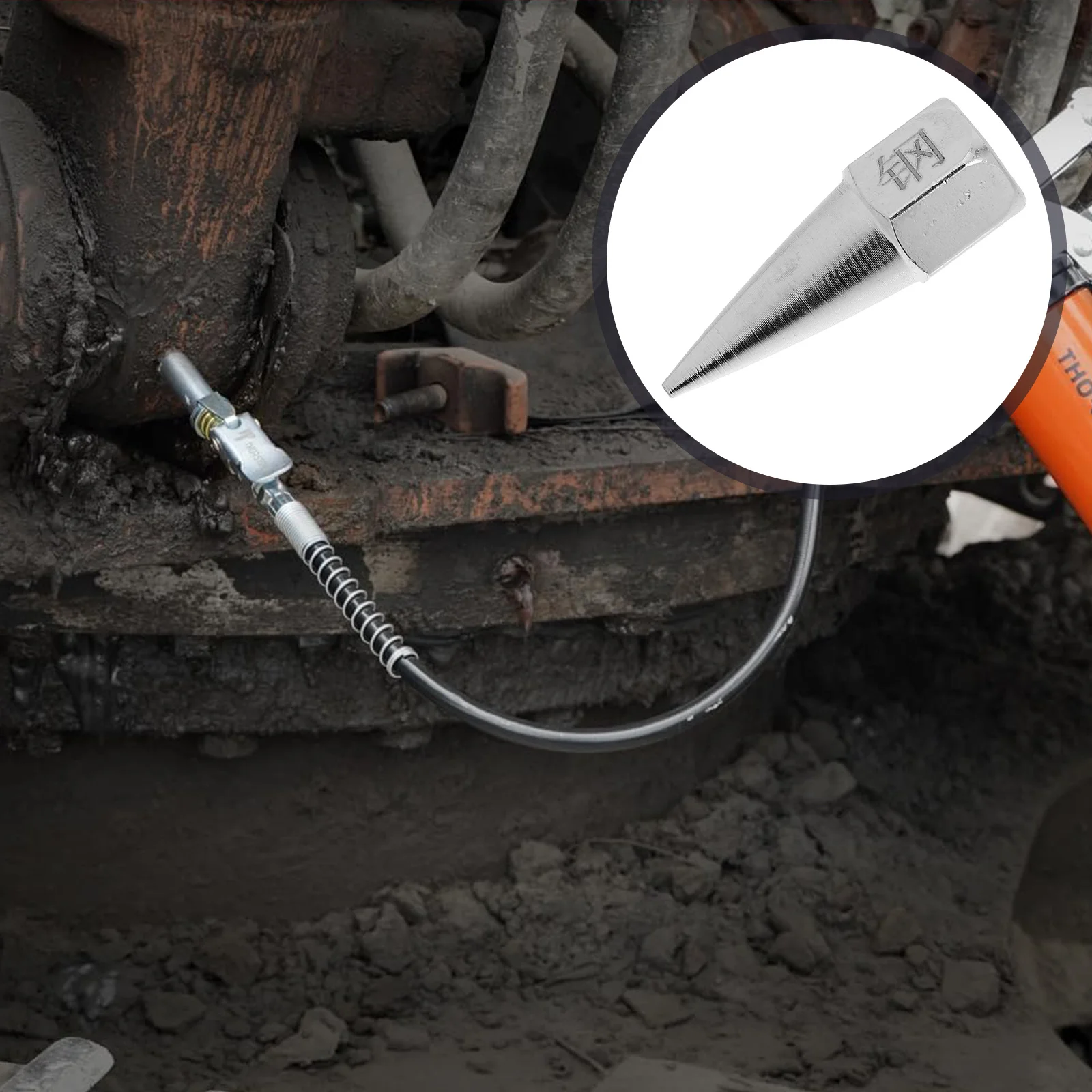 

5pcs Nozzle Thread Connector Coupler For Car Replacement Sprayer Part Replacement Grease Sprayer Coupler Fitting Grease Fitting