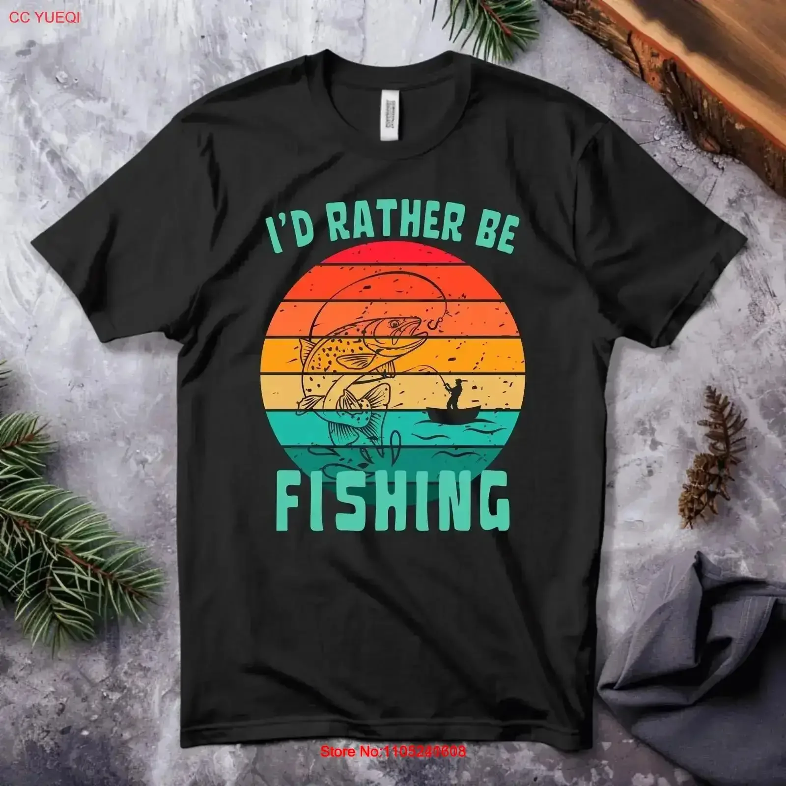I'd Rather Be Fishing T Shirt In Finland vintage Washed Top For Everyday Wear fashion graphic Soft streetwear Stylish vintage
