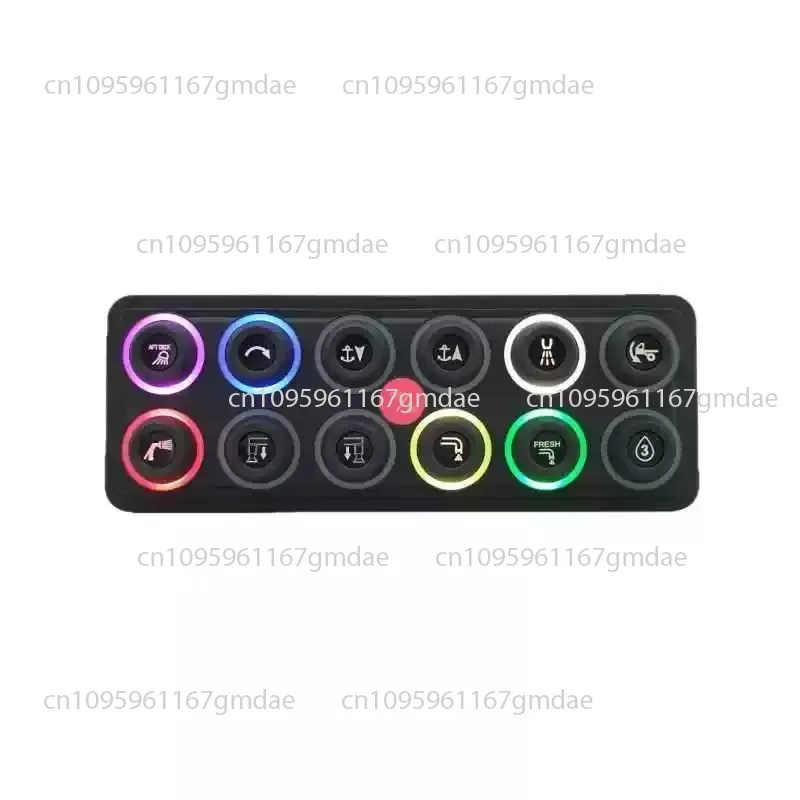 For The New 12V/24V 7-color Backlit LED Display Intelligent Control Panel ABS Material APP Remote Control Switch OT083-2