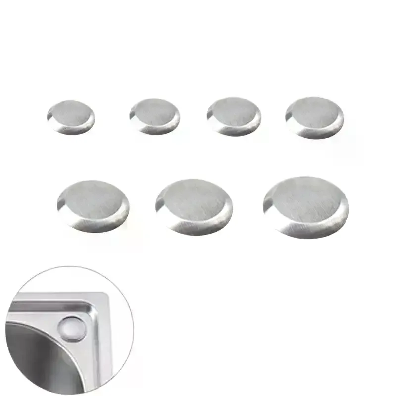 2pcs Stainless Steel Sink Plug Faucet Hole Cover Water Stopper Kitchen Drainage Seal Anti-leakage Basin Laundry