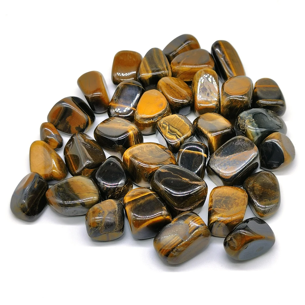 Tiger Eye Natural Tumbled Stone Reiki Healing Gemstone Energy Ore Minerals Specimen Home Garden Tank Aquarium Decoration Gifts