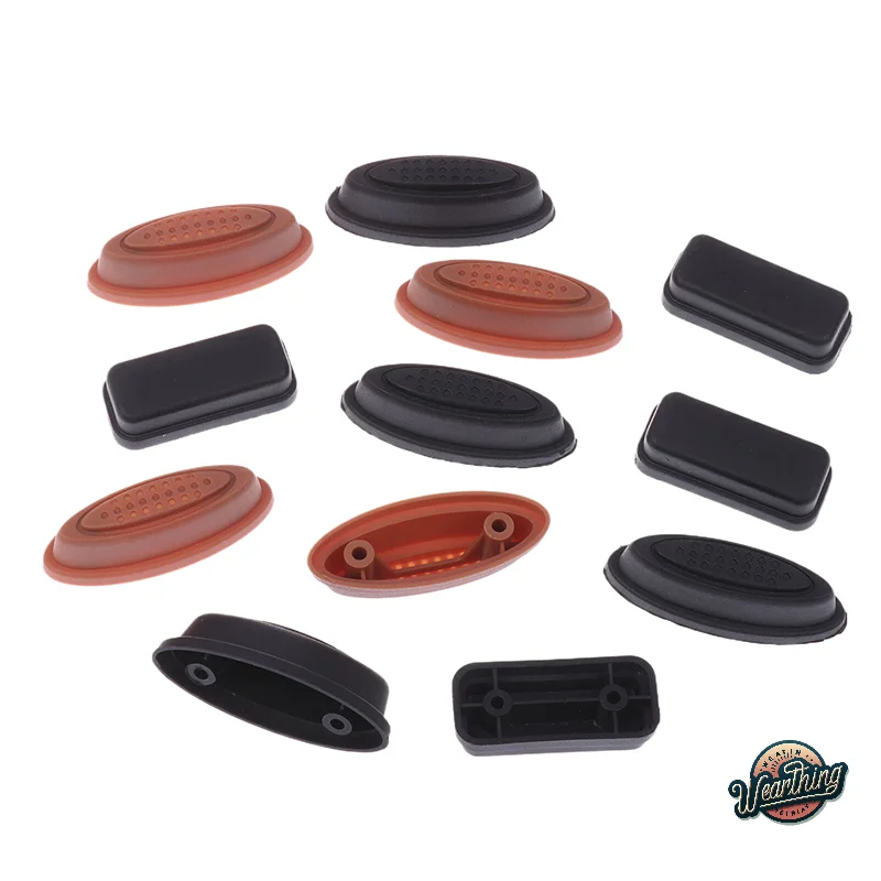 

4Pcs Replacement Plastic Anti-wear Luggage Stud Foot Feet Pad Black For Any Trolley Case Luggage Bag Stand Feet Accessories