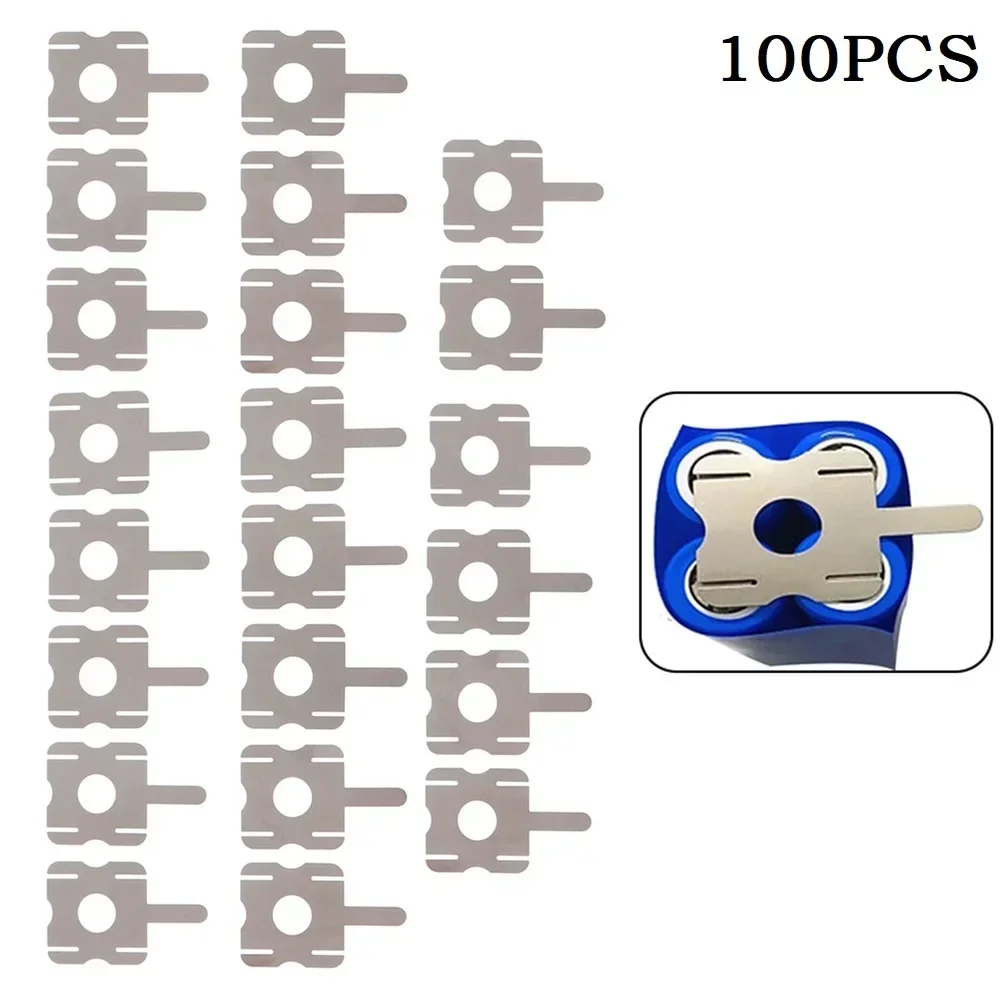 100pc U-shaped Nickel Sheets For Lithium Batteries Spot Welding Machine Welder Washers Nickel Plated Steel Strap Strip Sheets