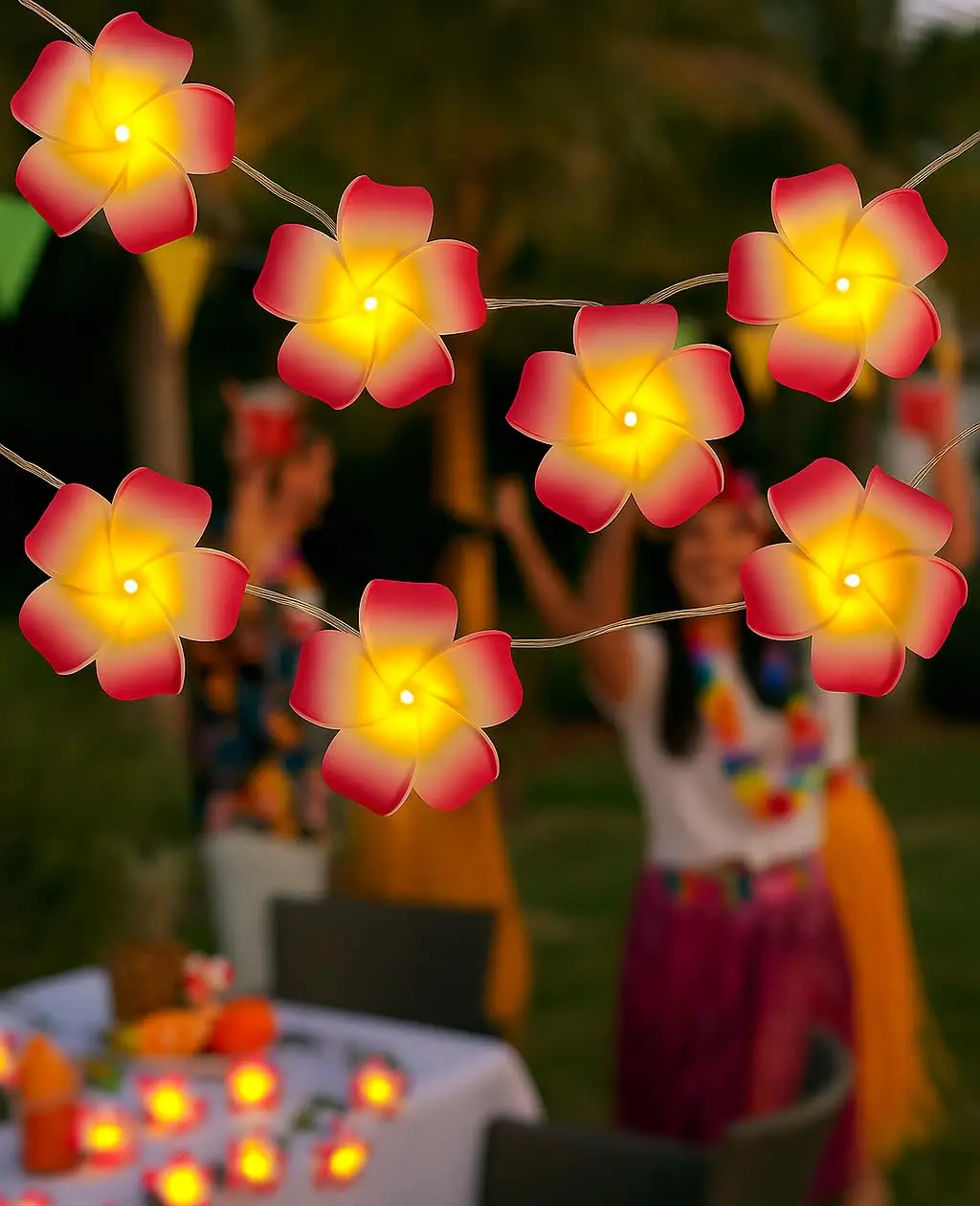 6m 40LEDs Flower String Light Battery Flashing Fairy Light Room Aesthetic Decor Christmas Gift for Girlfriend Mom Birthday Party