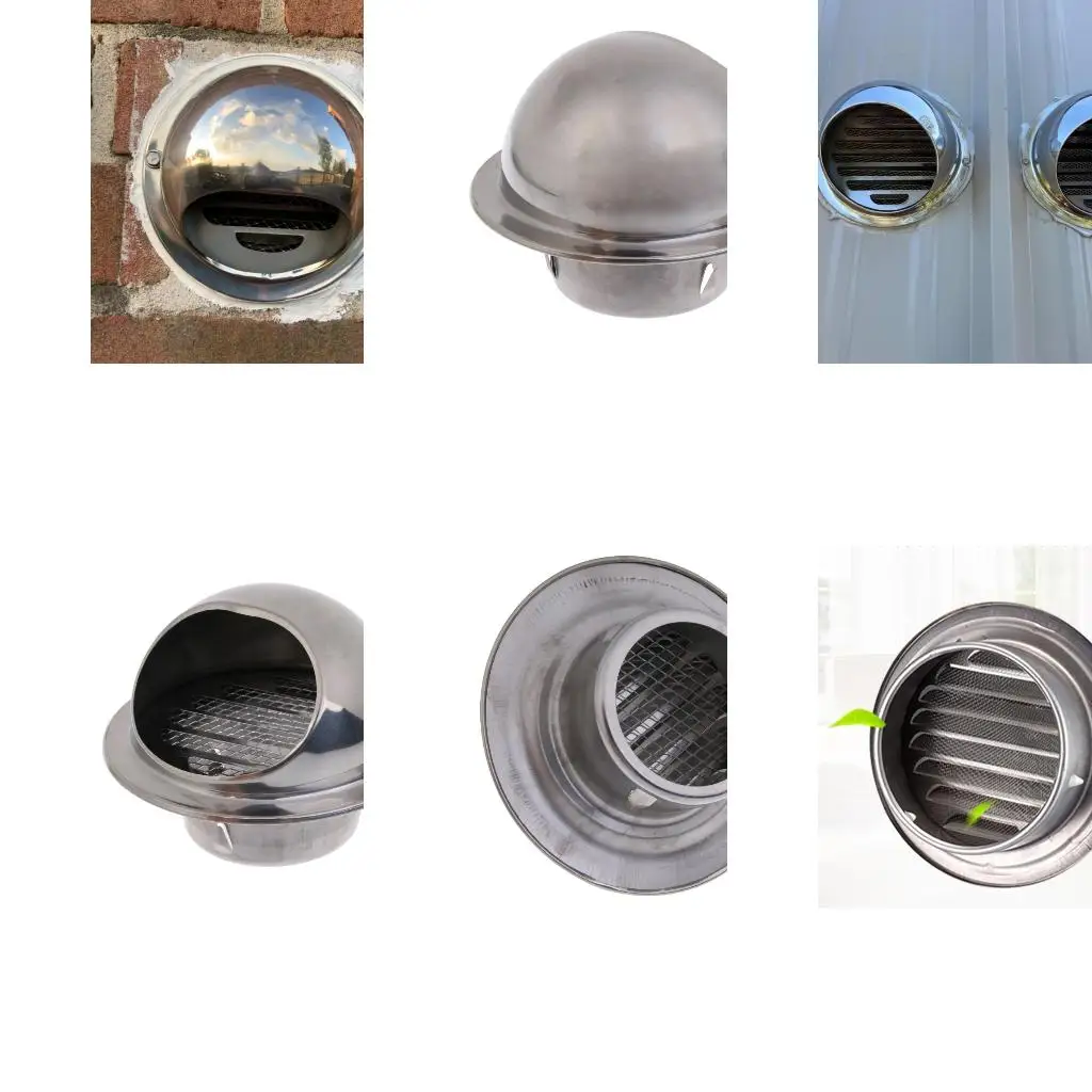  Ceiling Wall Air Vent Grille Round Ducting Ventilation Grilles 75/100/150/200mm