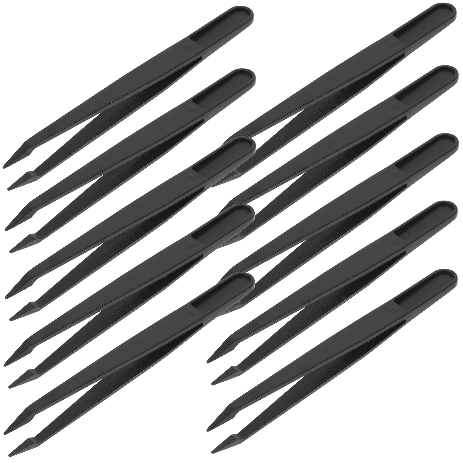 10 pinzette a punta per lavorazione di gioielli per realizzare strumenti di funzione in plastica Precision Man