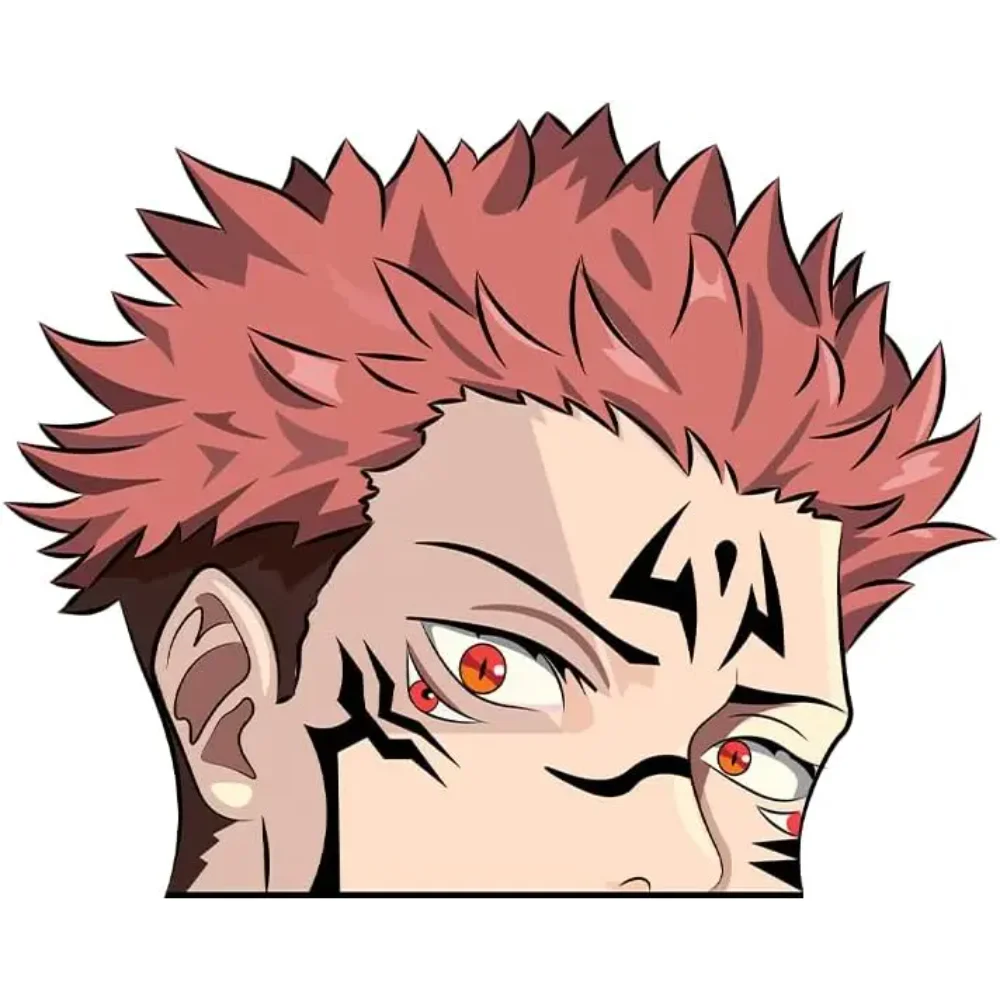 

Jujutsu Kaisen Anime Character Voyeur Sticker Yuji Itadori Sticker Suitable for Cars, Laptops, Skateboards, and Wall Decorations