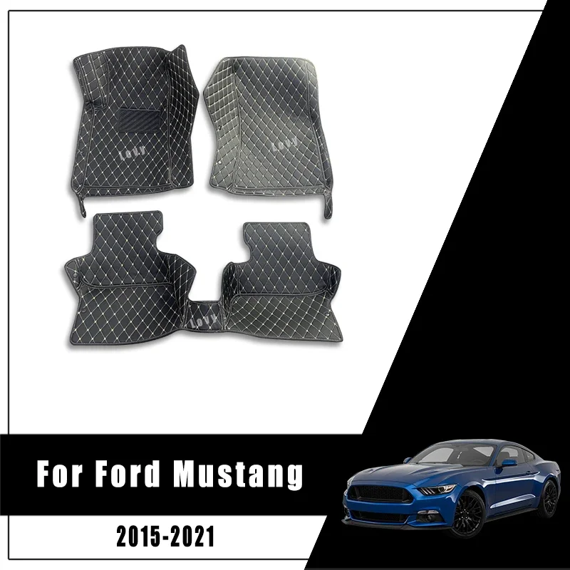 

Car Floor Mats For Ford Mustang 2021 2020 2019 2018 2017 2016 2015 Auto Interior Carpets Accessories Covers Foot Pedals Custom