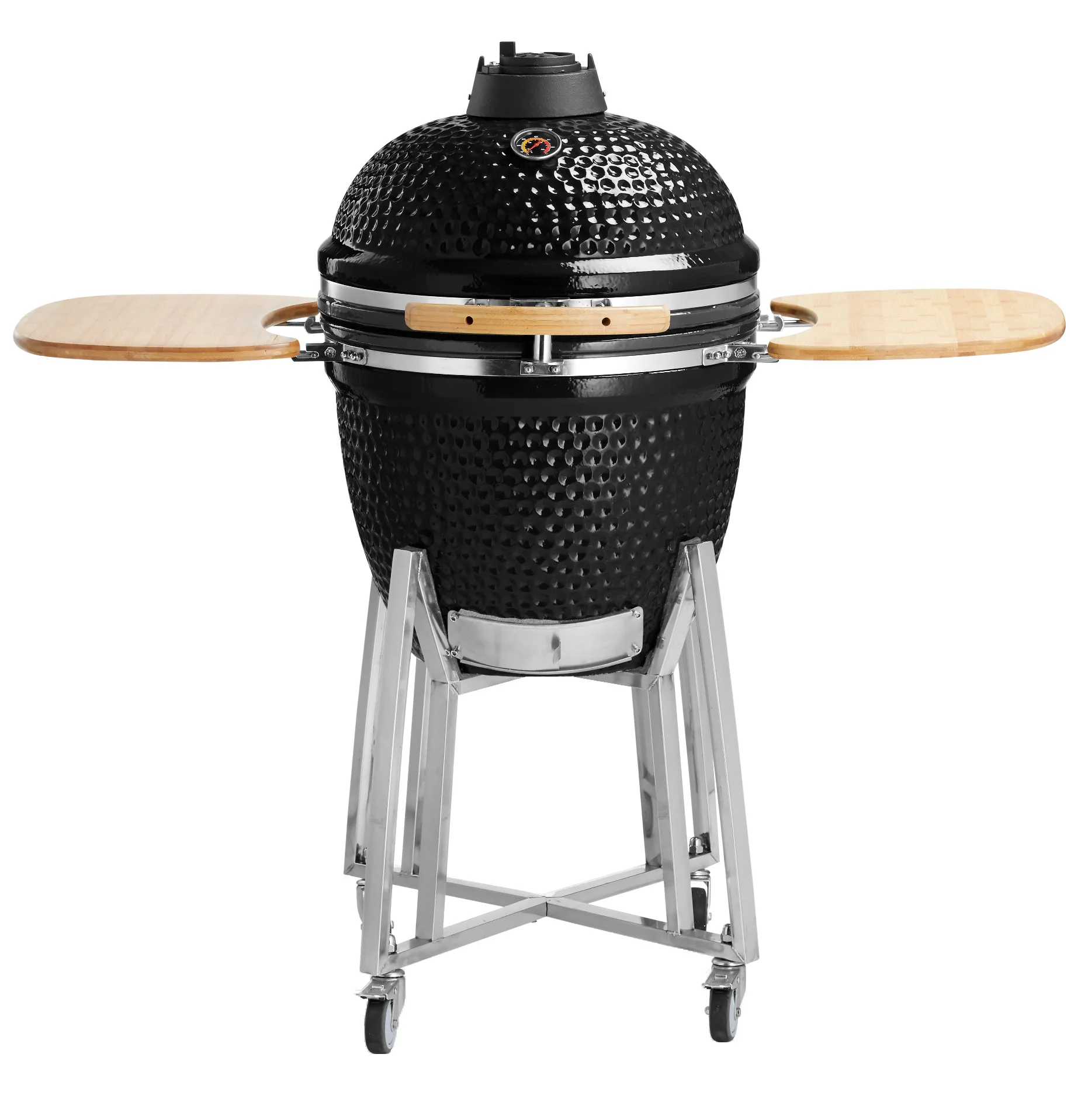 BBQ Ceramic Grill 21 Inch Smoked Braised Grill Kamado Ceramic Outdoor Grill