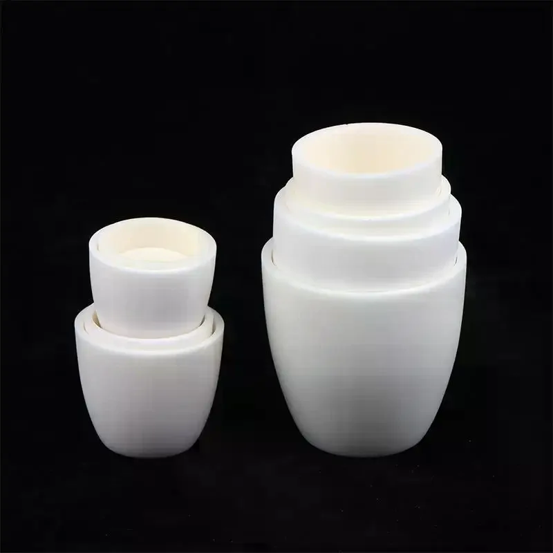 1Pc High Temperature 1600°C Alumina Crucible Corundum Crucible 3ml-100ml 99% Alumina Ash Crucible Without Cover For Experiment