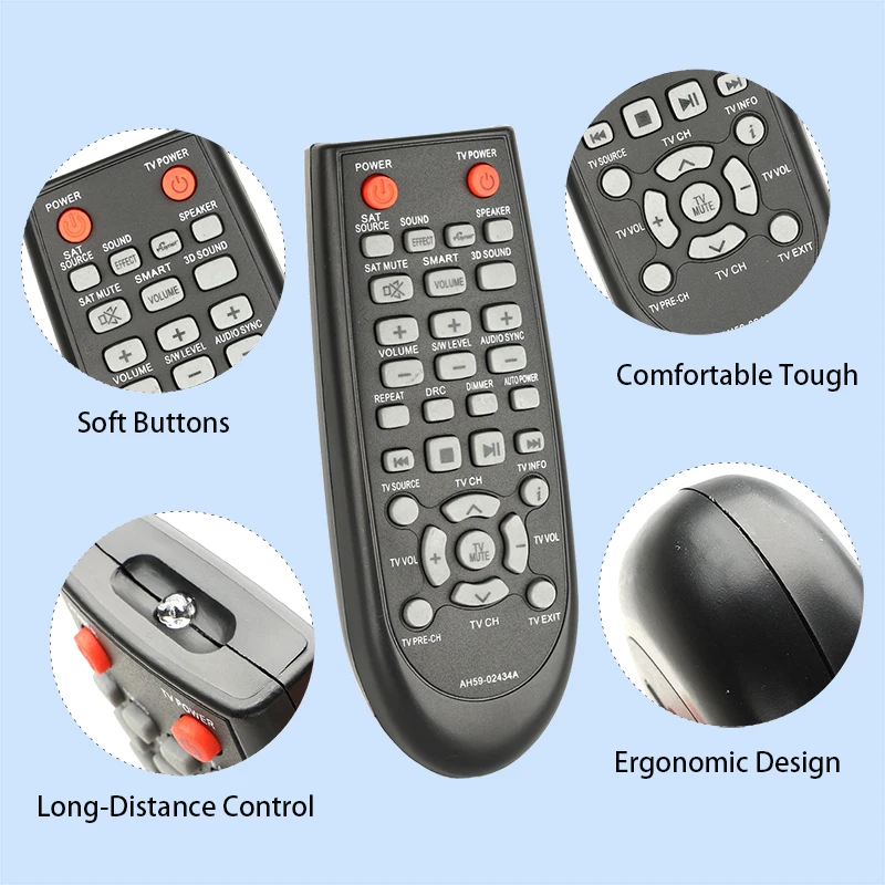 AH59-02434A Remote Control For Samsung Soundbar System HW-E450 HW-E550 HW-E551 HW-F450 HW-E450ZA HW-E450/ZC HW-E550ZA HW-E550/ZC