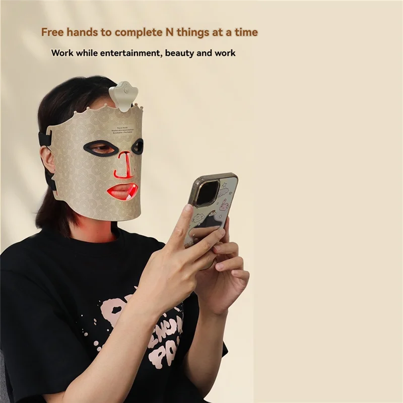 

A17F-Facial Mask Rejuvenation Instrument Anti-Aging Electric Mask LED Photonic Silicone Mask Advanced Photon Mask