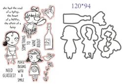 Girls Shape Metal Cutting Dies for Scrapbooking DIY Album Embossing Folder Paper  Template Decor Stencils Stickers