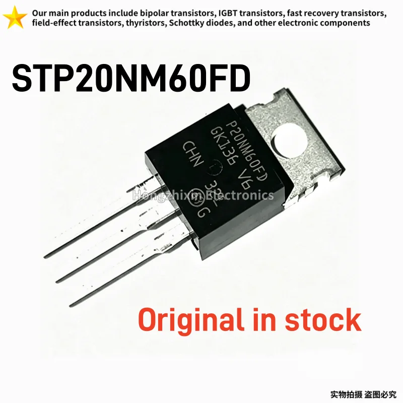 10/30PCS Original In Stock STP20NM60FD P20NM60FD 20NM60FD N-channel Field-Effect Transistor TO-220 600V 20A