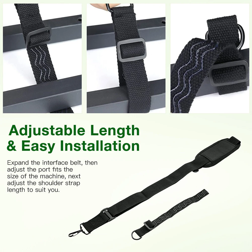 Trimmer Shoulder Strap Accessories Black Nylon Power Tool Adjustable Harness Eater Shoulder Strap High Quality