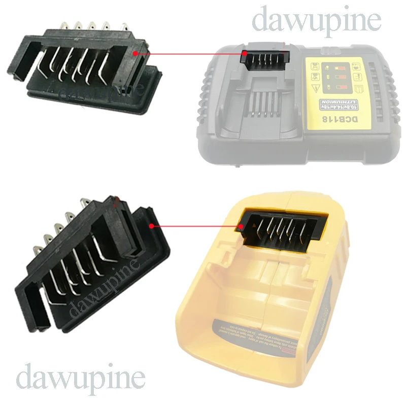 Power Tools Socket Plug For Dewalt 14.4V 18V 20V Li-Ion Battery Charger Connector Terminal DCB112 DCB115 DCB105 DCB090 Adapter
