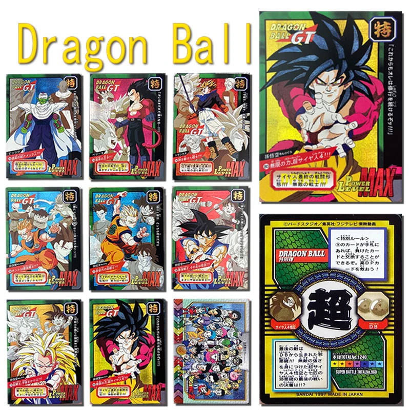 New Dragon Ball Son Goku Piccolo Yamcha Bulma Fierce Fighting Homemade Flash Cards Game Collection Birthday Christmas Gifts