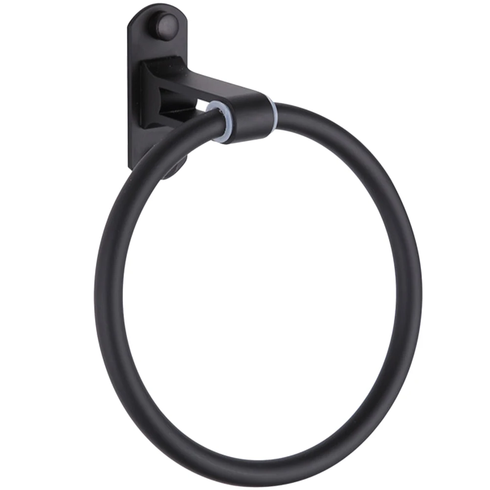 

Stainless Steel Wall Mounted Towel Ring Holder for Bathroom Kitchen Rustproof Modern Design Space Saving Home Decoration
