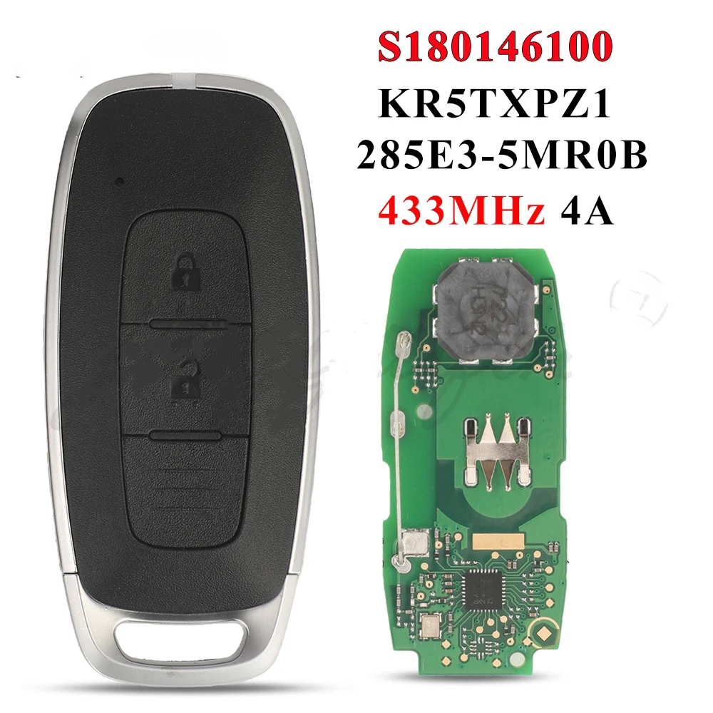 jingyuqin Remote Car Smart Key For Nissan Kicks X-Trail Rogue Ariya 2023 2024 4A Chip 433MHz KR5TXPZ1 285E3-5MR0B S180146100