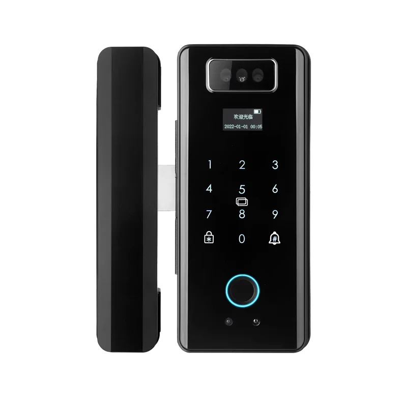 Home Electronic Smart Face Lock Digital Biometric Fingerprint Door Lock Smart Lock for Glass Door