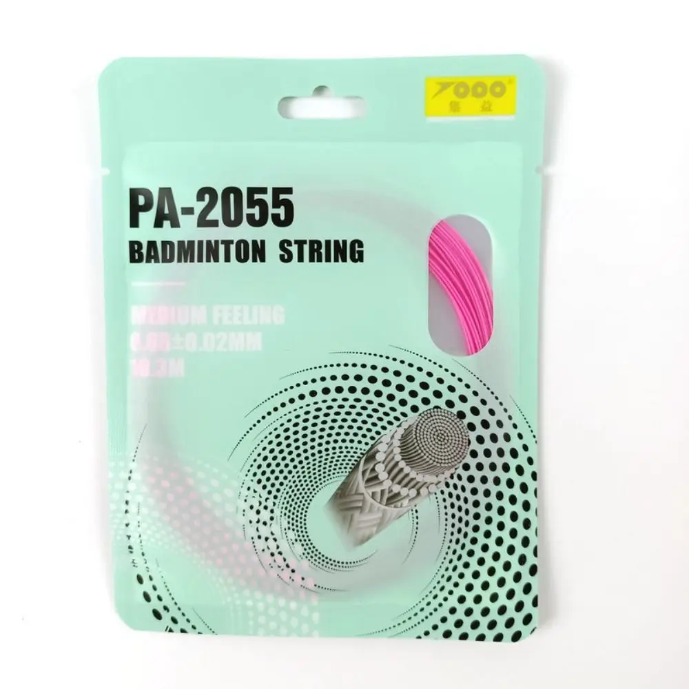 Synthetic Fibre Badminton String High Elastic High Flexibility Colorful Racket Line Professional 0.68mm