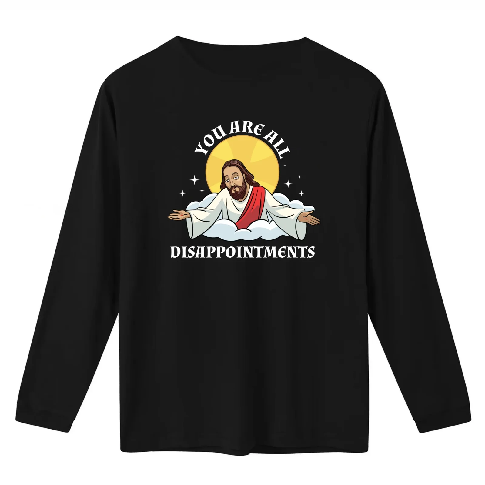 Jesus Christ Meme You Are All Disappointments Christian T-Shirt Summer Casual Cotton Tee Oversized Streetwear Tops