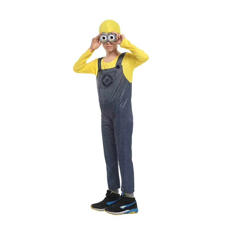 Família Minion Cosplay Costume para Crianças, Macacões para meninos e meninas, família completa, Mascarada, Meu Malvado Favorito, Festa de Carnaval, Vestir