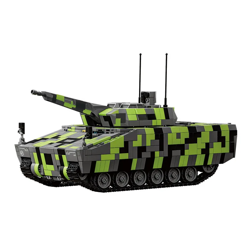 Blocs de construction de modèle de réservoir de Simulation, véhicule de combat d'infanterie militaire moderne, assemblage de Puzzle, briques techniques MOC, jouets 96011