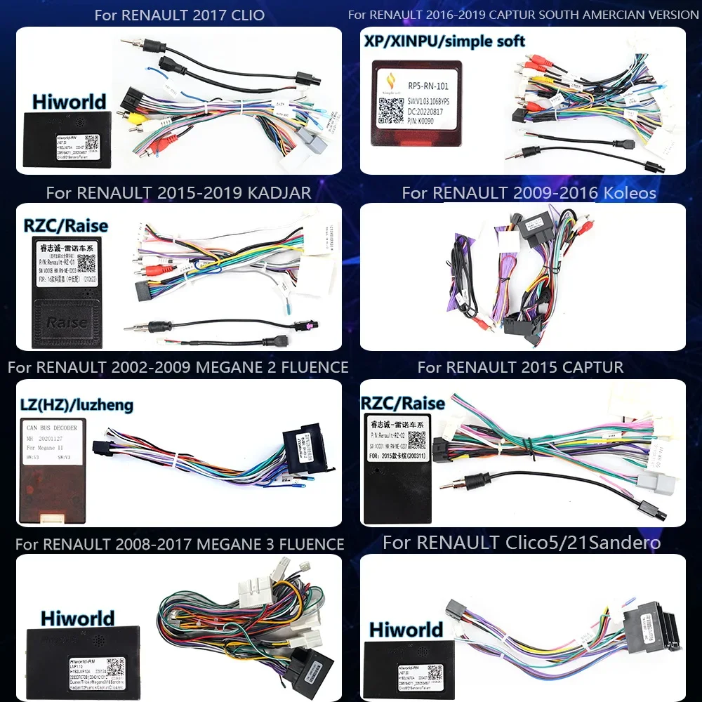 FOR RENAULT cable harness canbus box ARKANA TALISMAN CLIO 5 3 MASTER EXPRESS DUSTER LOGAN SANDERO CAPTUR NV400 RAFIC KADJAR KWID