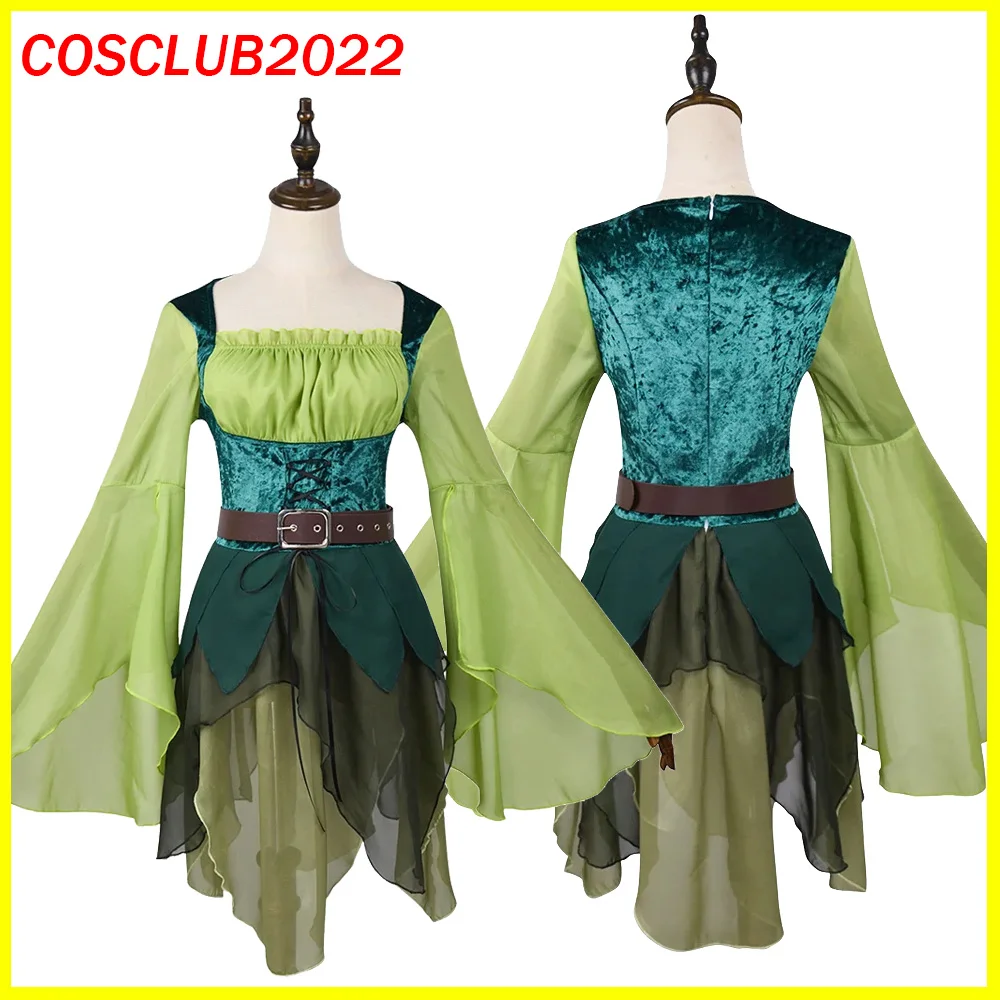 プリンセスエルフ妖精コスプレドレス衣装漫画アニメロールプレイステージパフォーマンス服女性ハロウィンカーニバルパーティースーツ