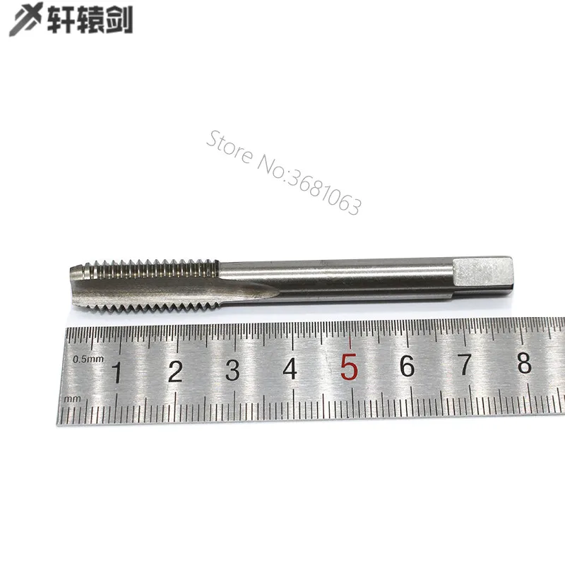 2 pces m12 hss reta flauta máquina rosca tap m12x1.25 m12x1 m12x1.5 13x1.75 hss h2 tap bit mão direita rosqueamento broca ferramenta
