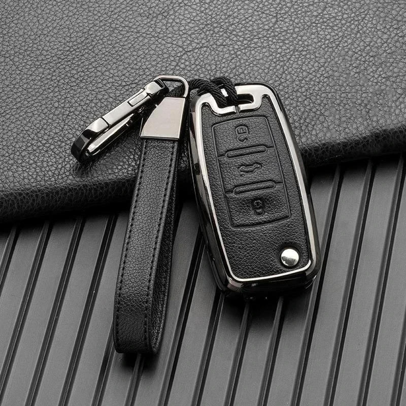 

Car Key Case Cover Key Bag for Volkswagen VW Golf 3 4 5 6 Mk4 Mk6 Passat B5 B6 B7 B8 Cc Polo Tiguan Mk2 Touran Jetta 6 Bora Mk6